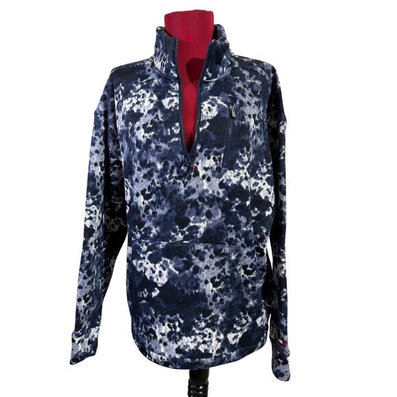 Women Tommy Hilfiger Sport Sweater Pullover 1/4 Zip Size Large - Picture 3 of 11